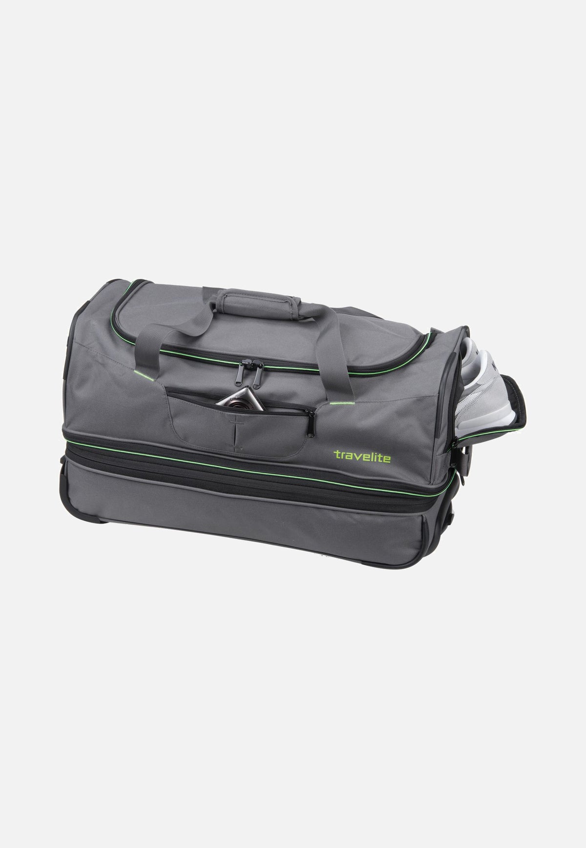 travelite Basics Trolley S Grau Travel Bag with Wheels
