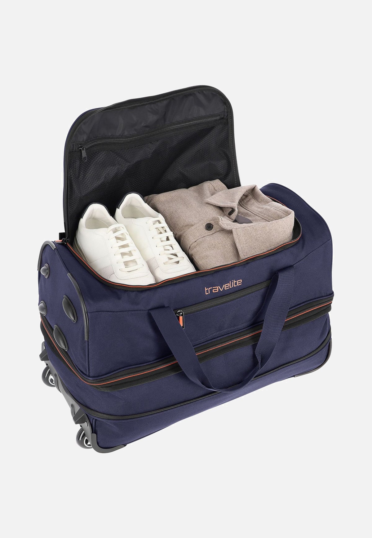 travelite Basics Trolley S Marine Travel Bag with Wheels