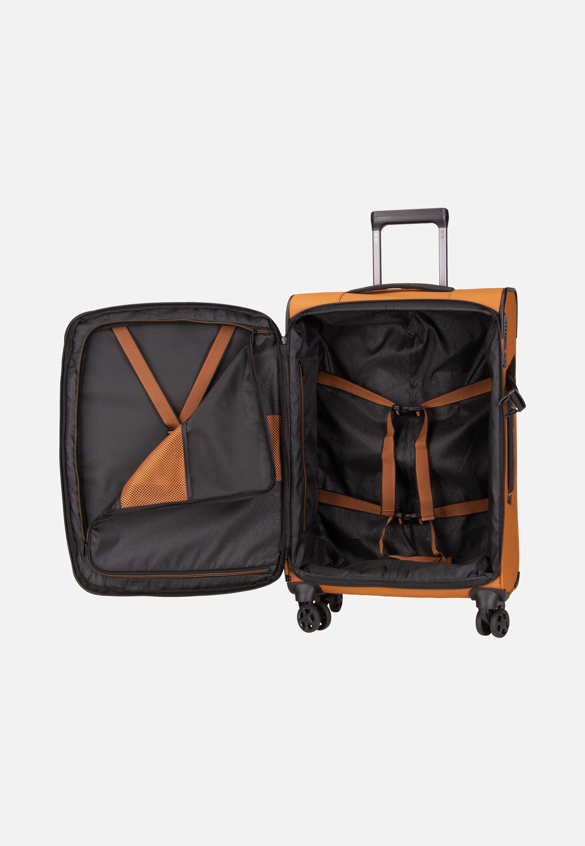 travelite Briize 4W Trolley M Exp Curry Suitcase