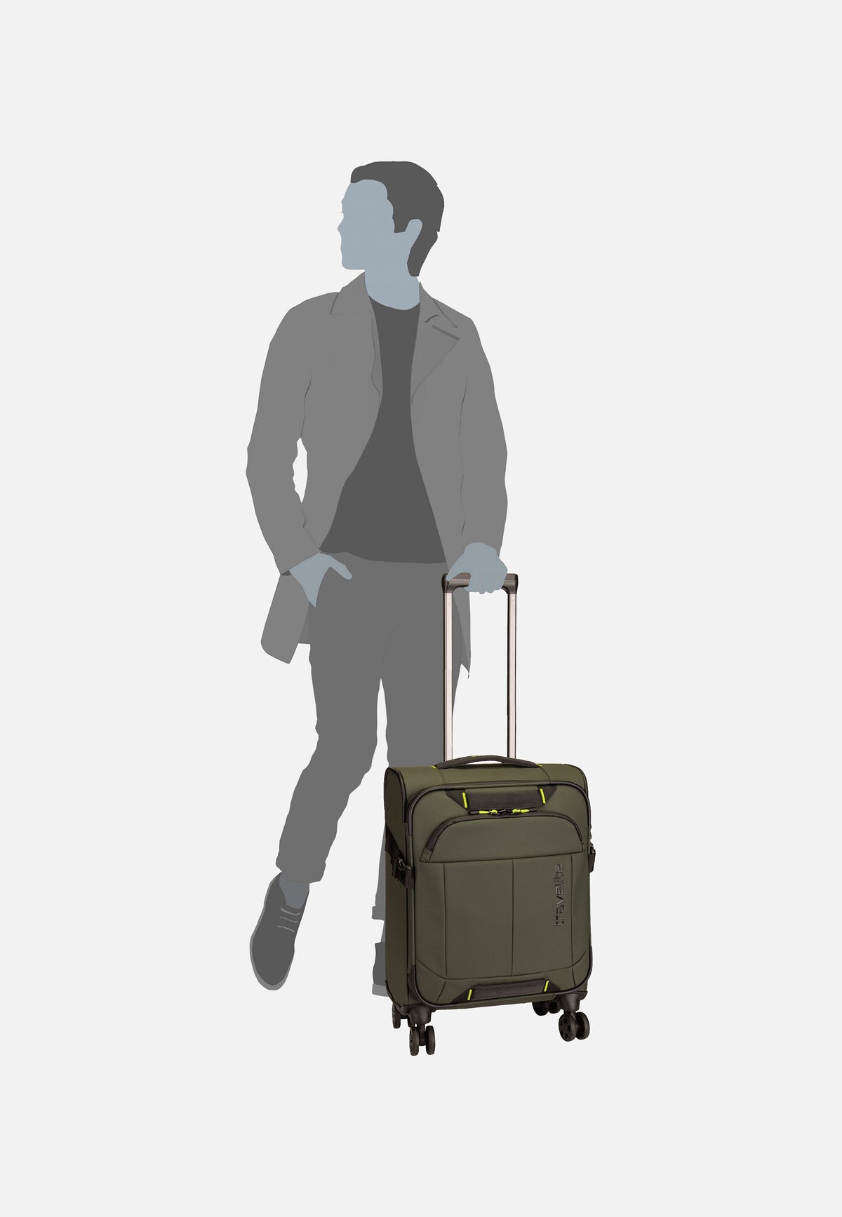 travelite Briize 4W Trolley S Khaki Suitcase