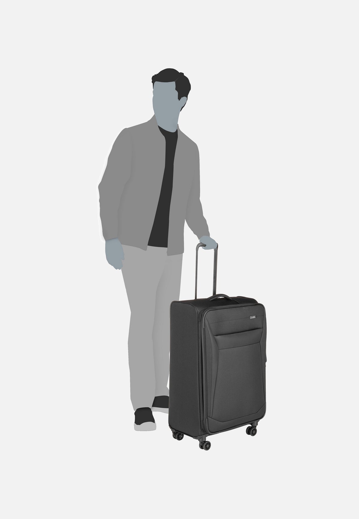 travelite Chios 4w Trolley L Schwarz Suitcase