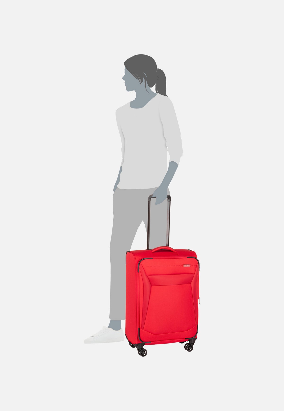 travelite Chios 4w Trolley M Rot Suitcase