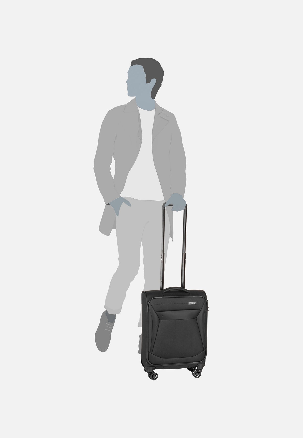 travelite Chios 4w Trolley S Schwarz Suitcase