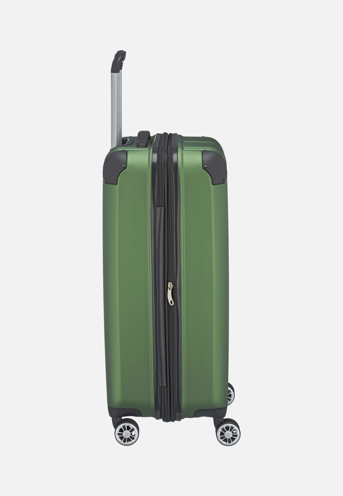travelite City 4-Rad Trolley M exp Grün Suitcase