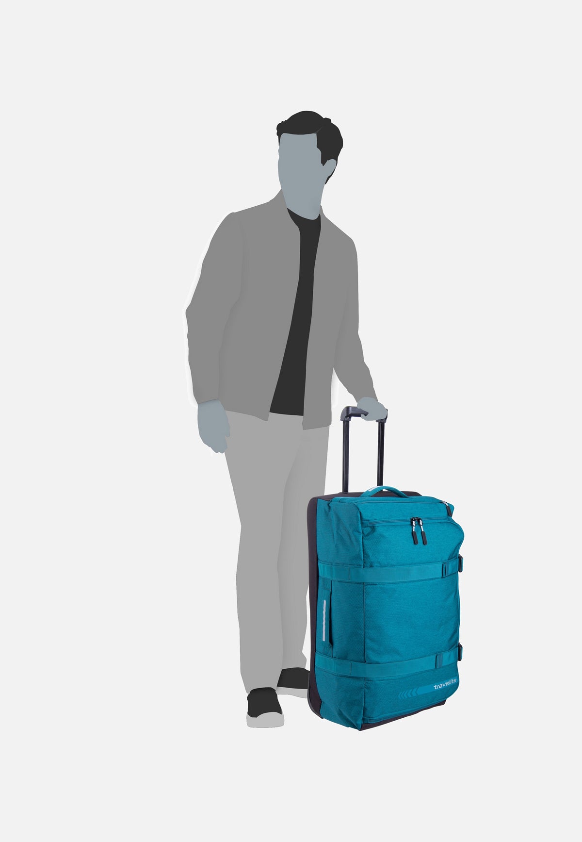 travelite Kick Off L Petrol Bolsa de viaje con ruedas