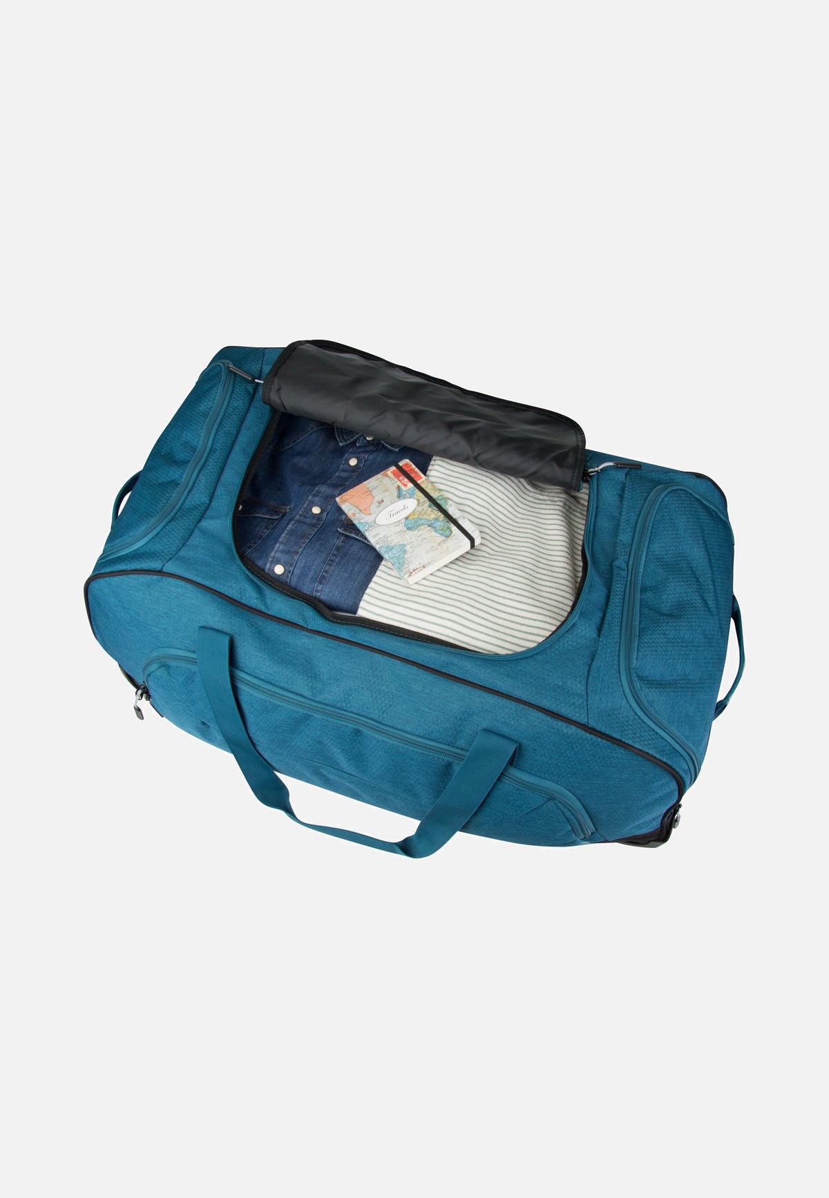 travelite Kick Off XL Petrol Travel Bag with Wheels