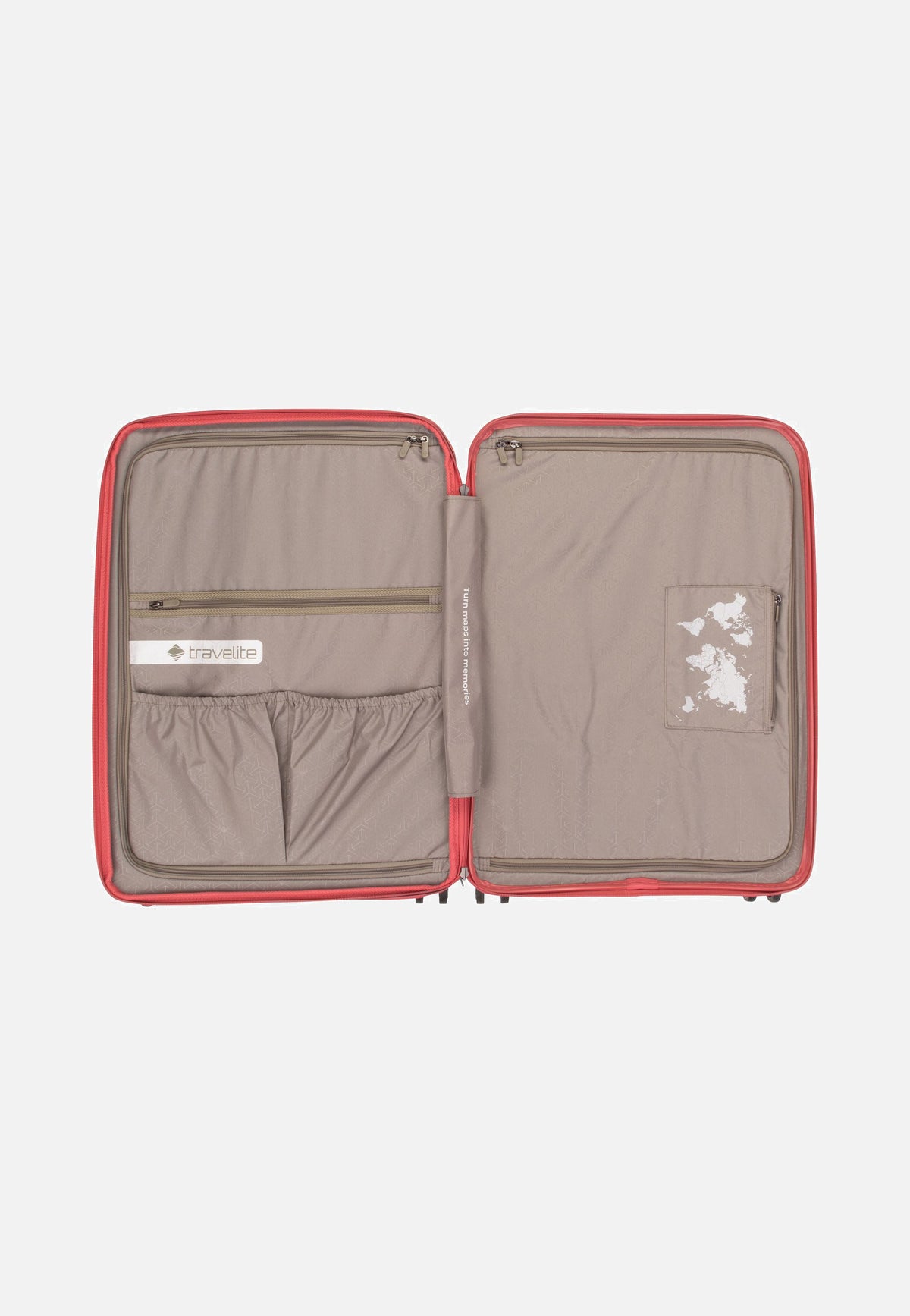 travelite Mooby 4w Trolley L Rot Suitcase