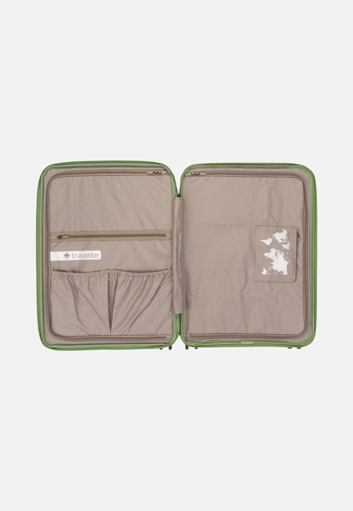 travelite Mooby 4w Trolley M Grün Valigia