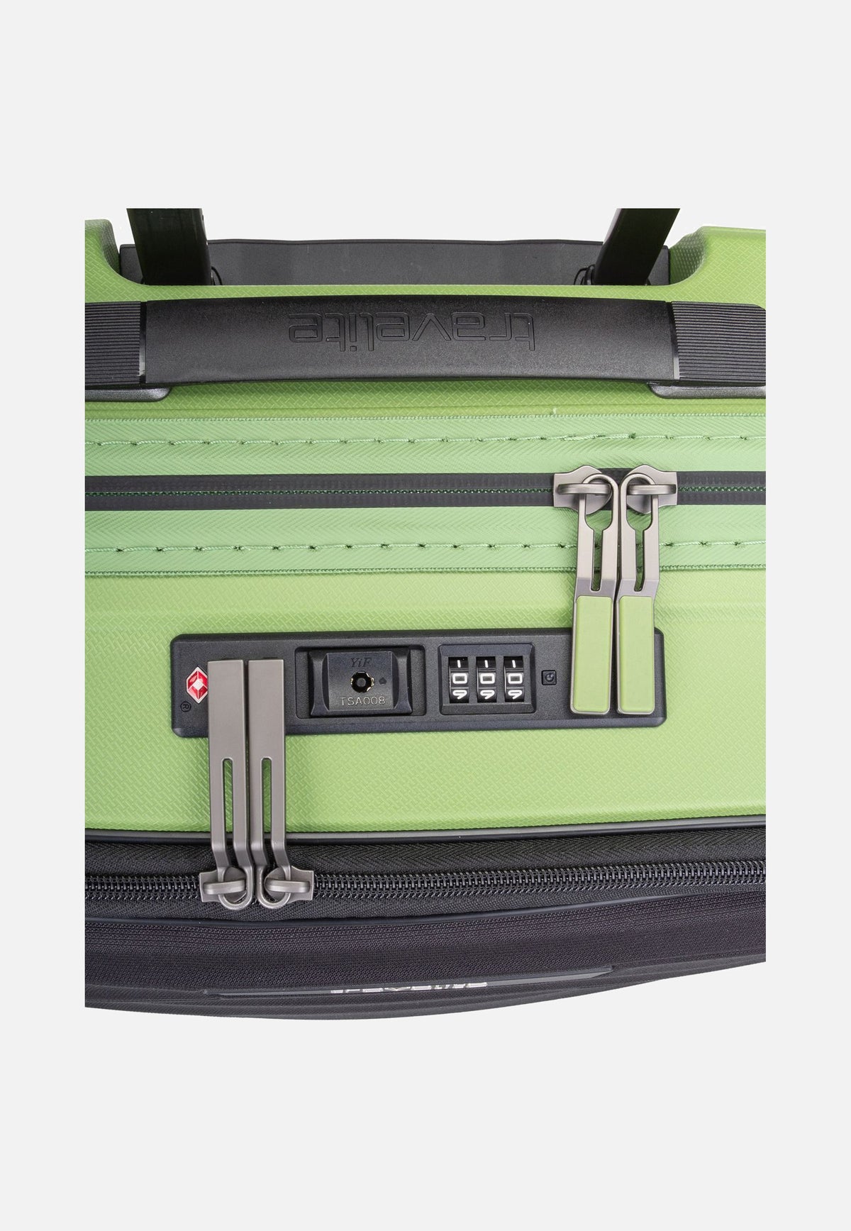 travelite Mooby 4w Trolley S Front Pocket Grün Suitcase
