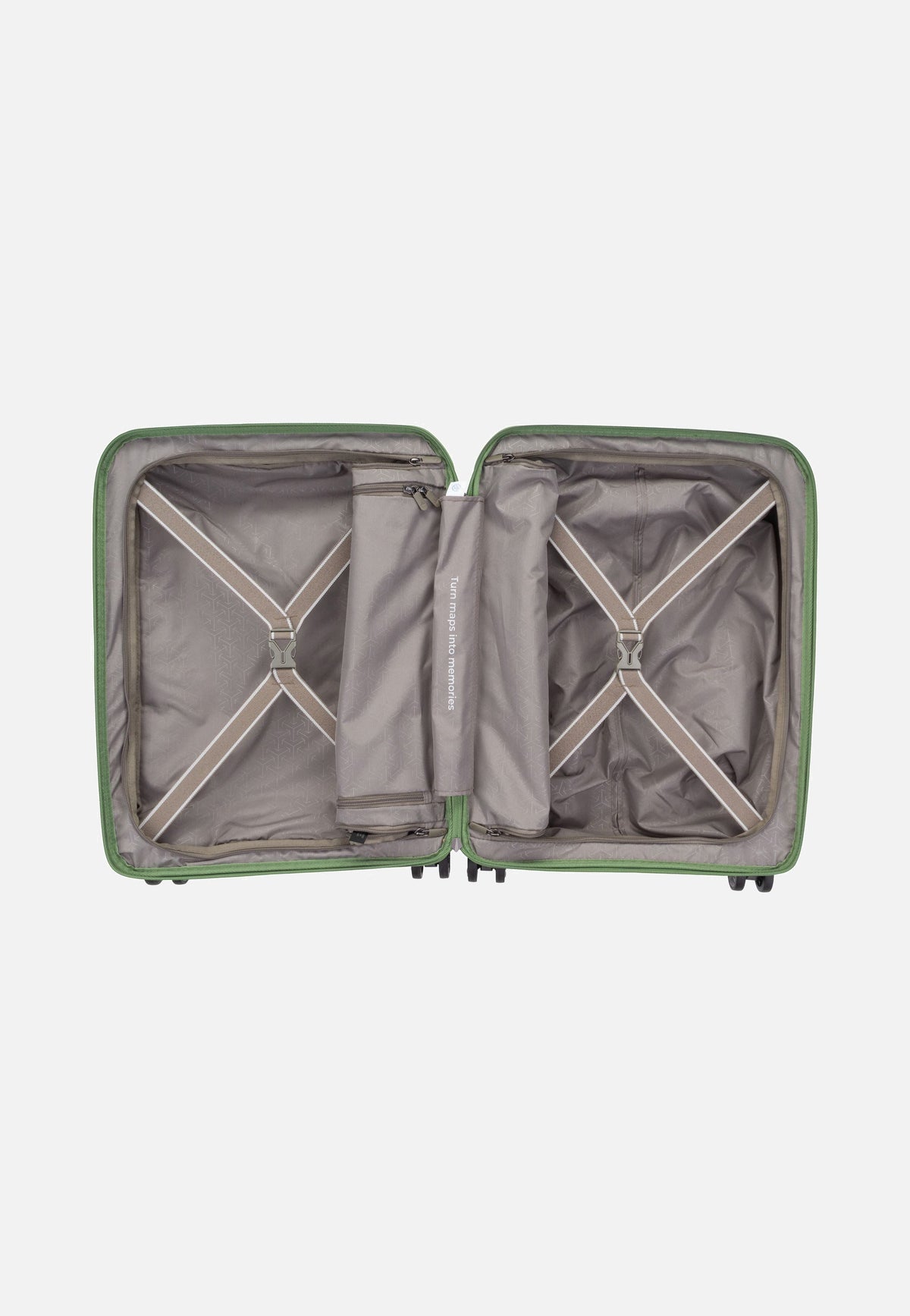 travelite Mooby 4w Trolley S Front Pocket Grün Suitcase
