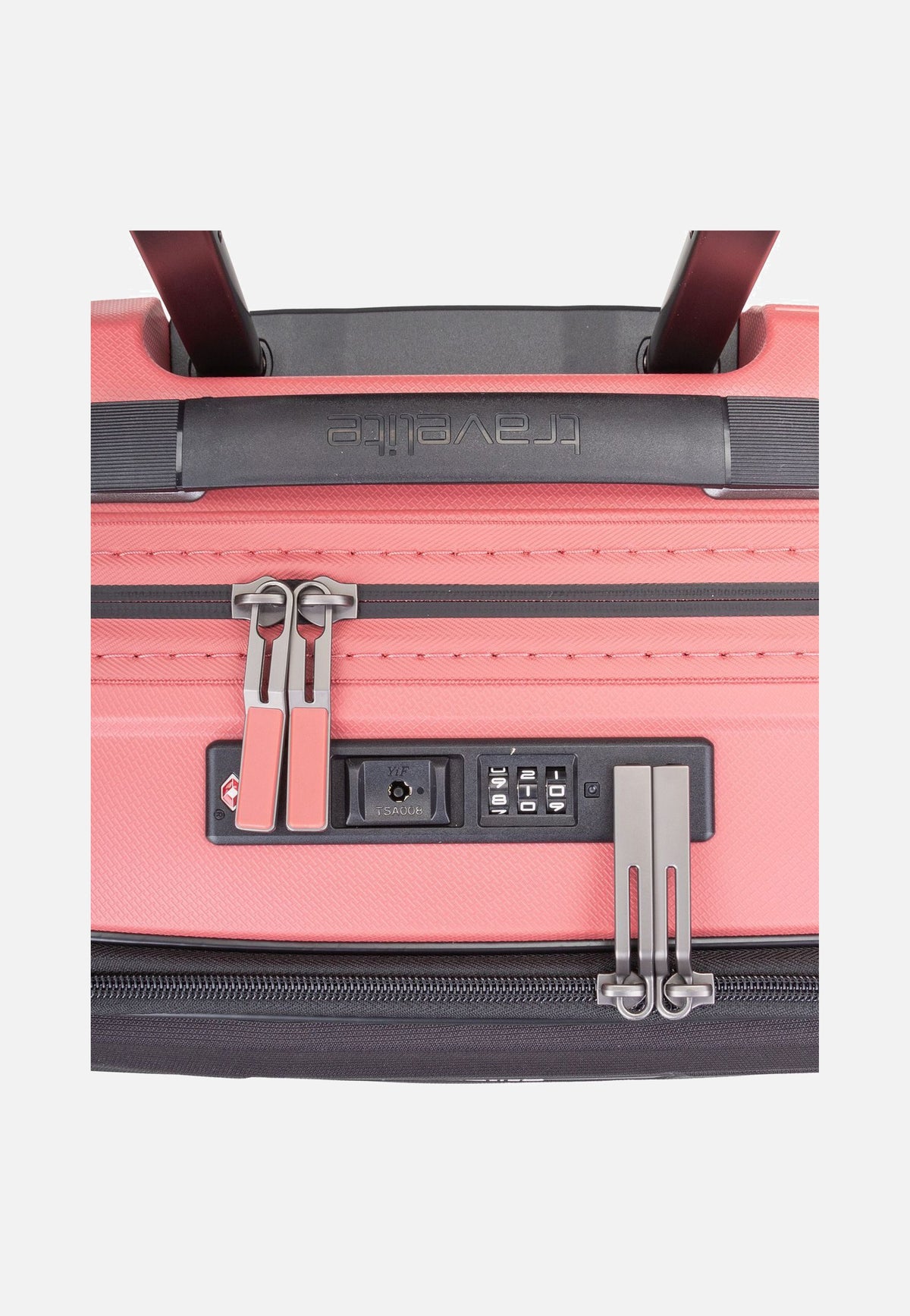 travelite Mooby 4w Trolley S Front Pocket Rot Suitcase