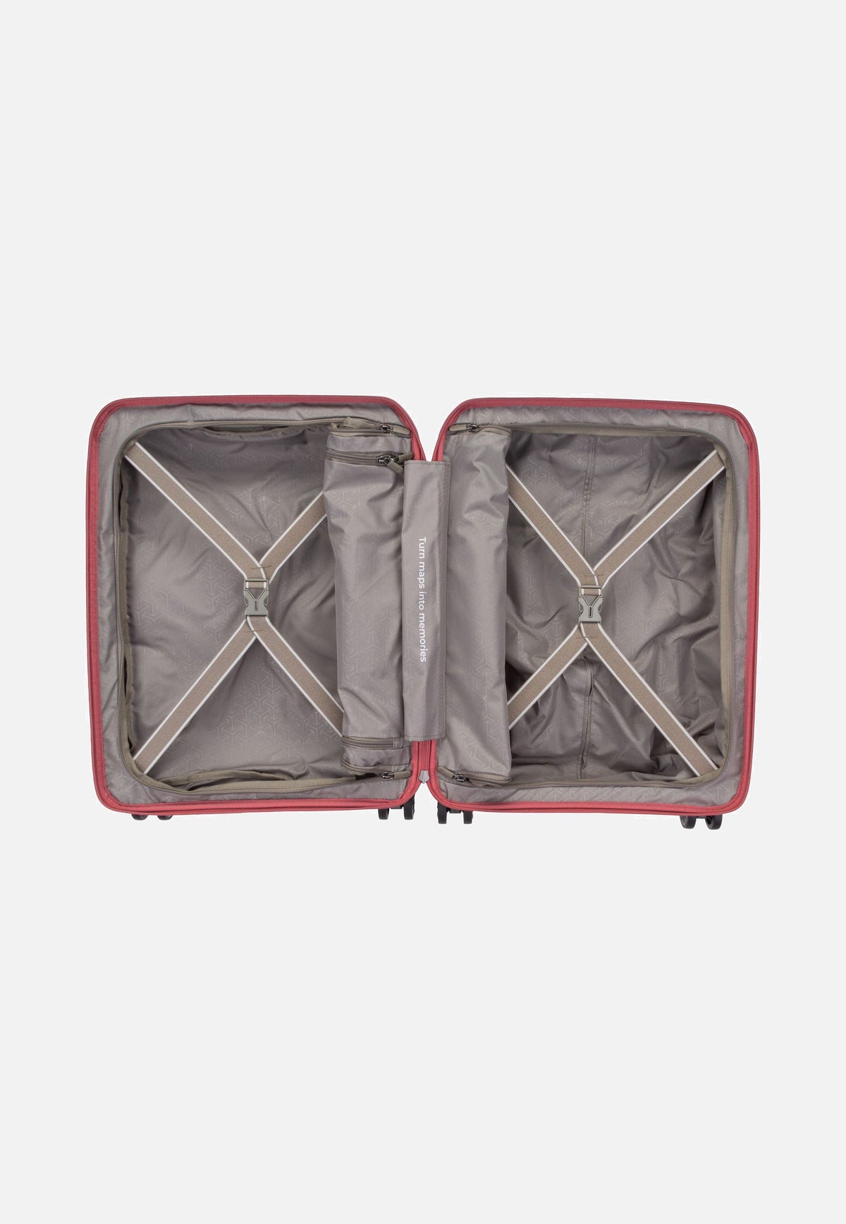 travelite Mooby 4w Trolley S Front Pocket Rot Suitcase