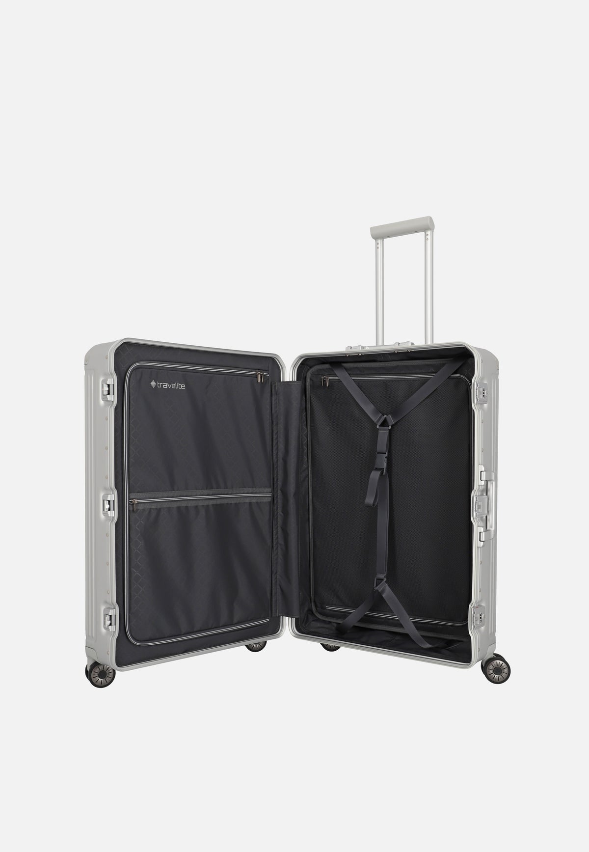 travelite Next 4w Trolley L Silber Suitcase