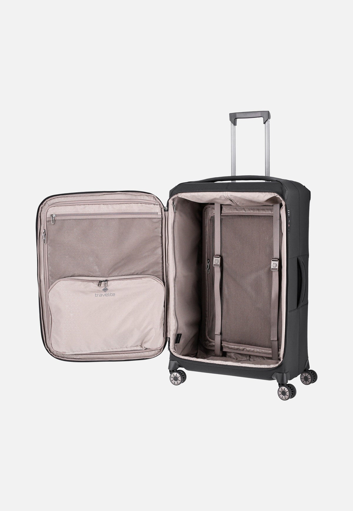 travelite Priima 4w Trolley L Schwarz Suitcase