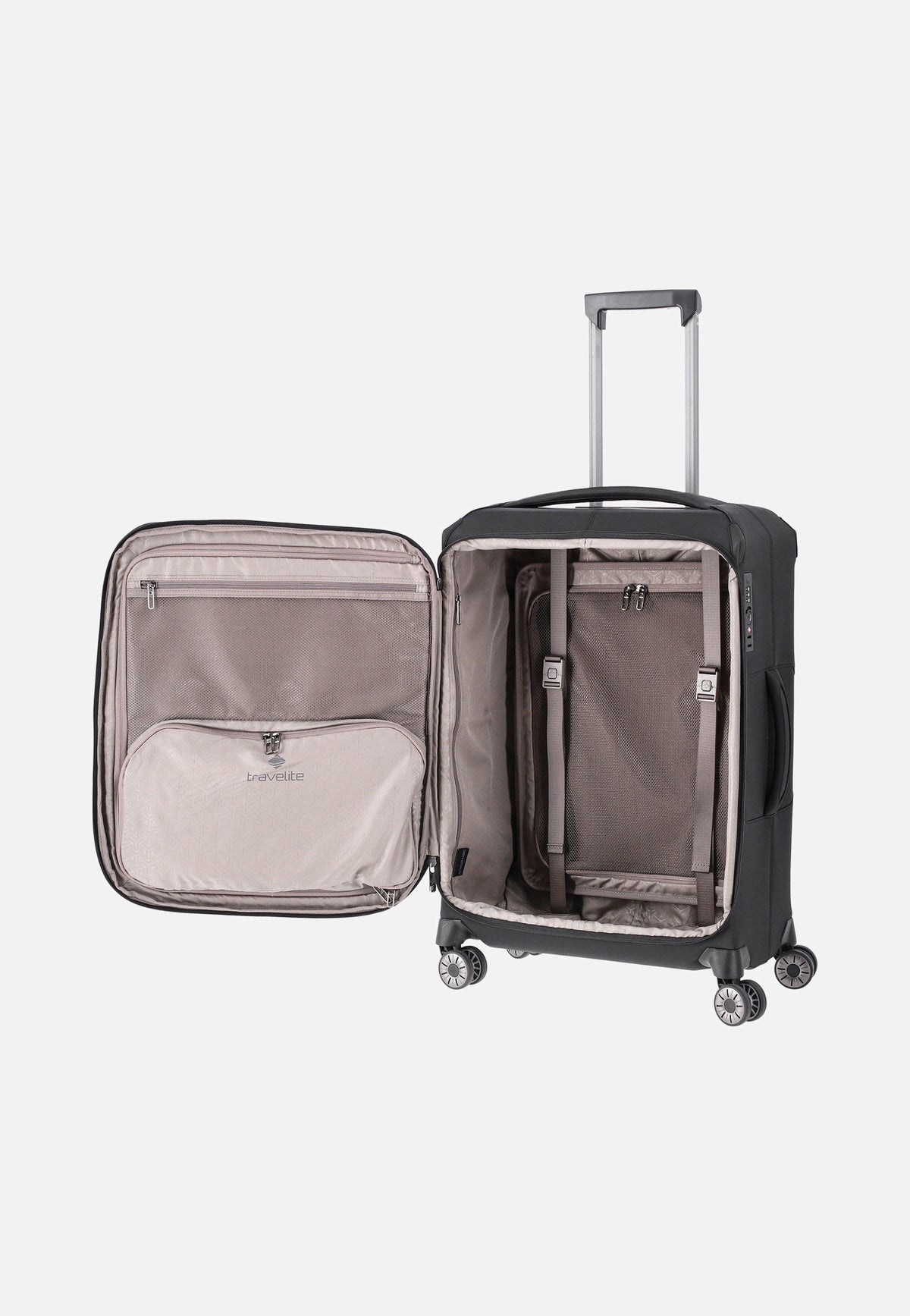 travelite Priima 4w Trolley M Schwarz Suitcase