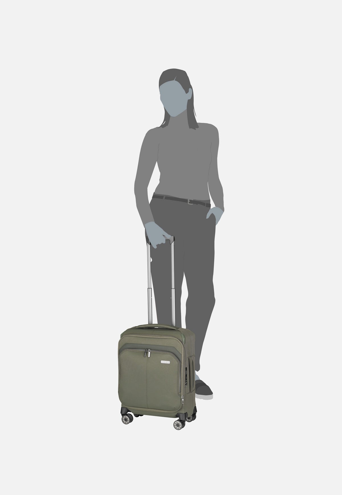 travelite Priima 4w Trolley S Oliv Valise