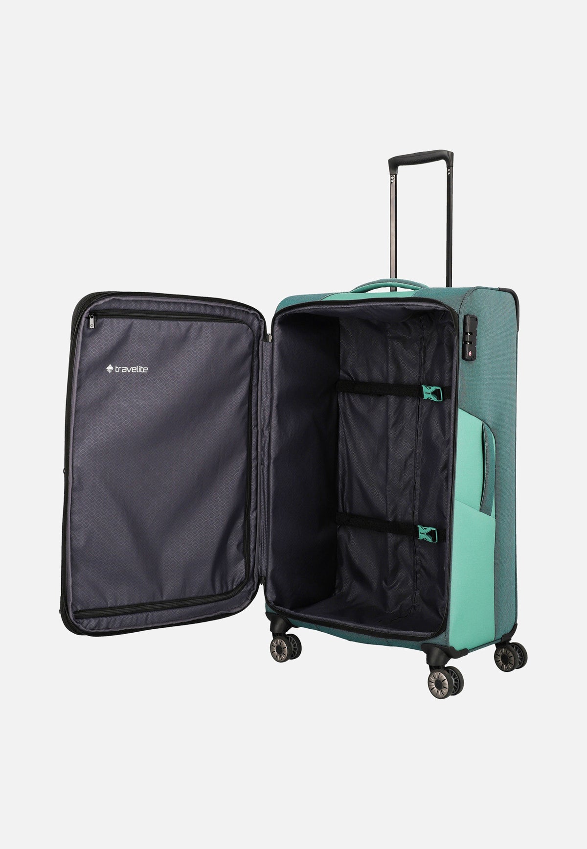 travelite Viia 4w Trolley L Eukalyptus Suitcase