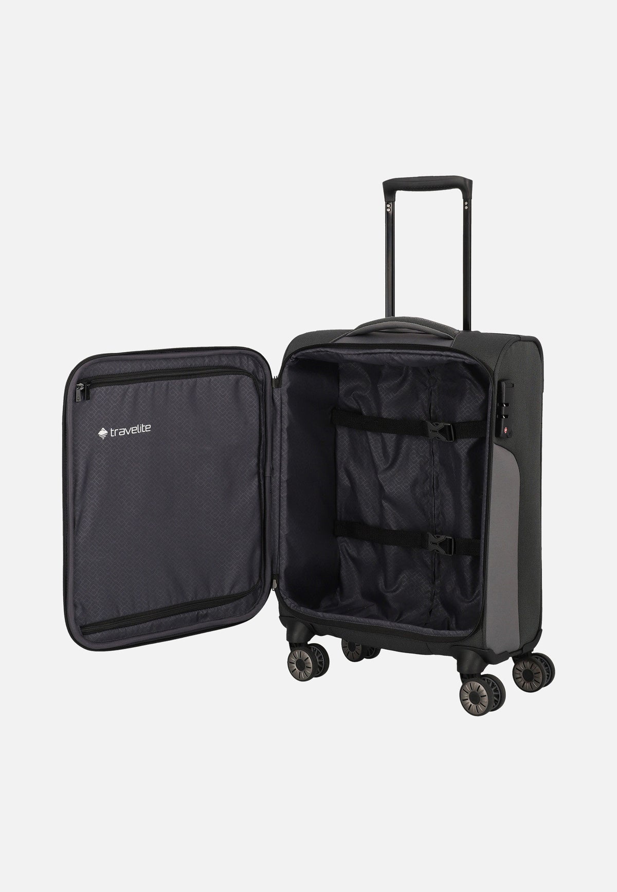 travelite Viia 4w Trolley S Schiefer Suitcase