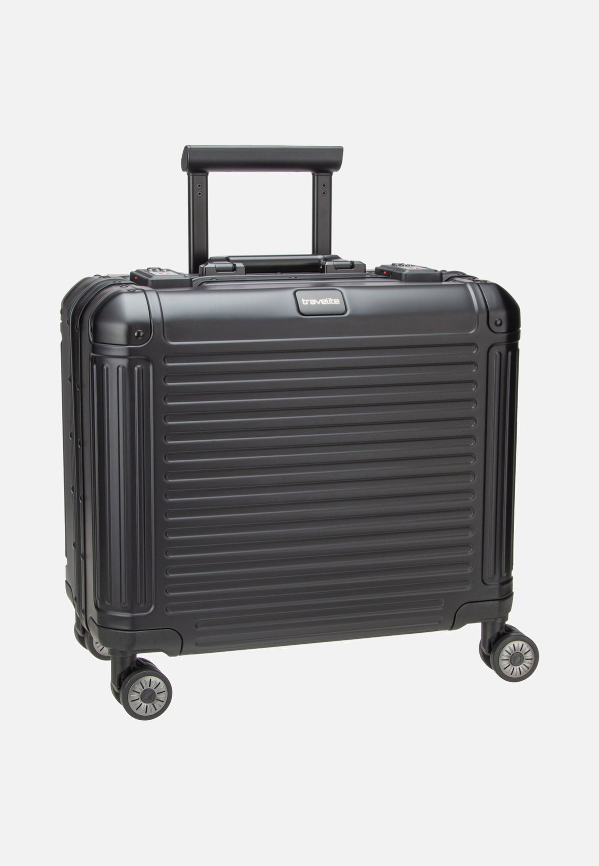 travelite Next 4w Business Wheeler Schwarz Pilot Suitcase