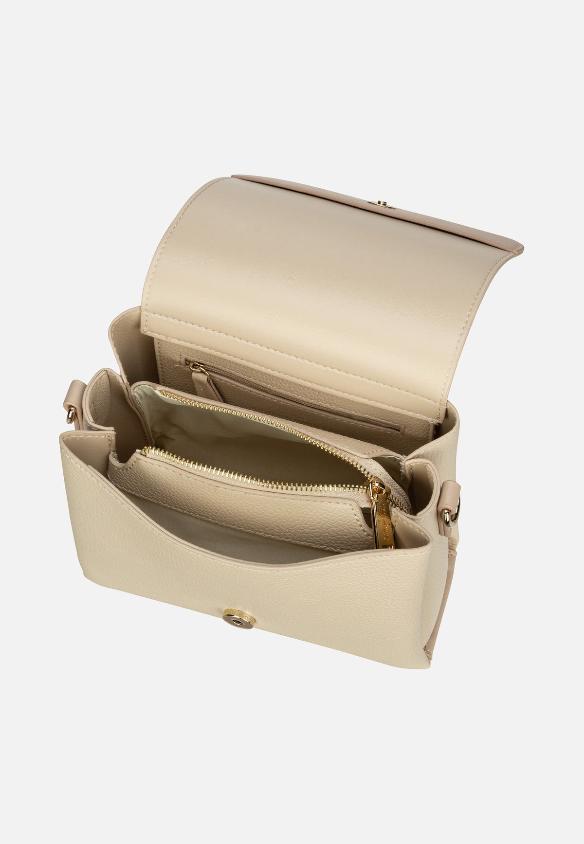 Valentino Alexia Cartella 806 Ecru Shoulder Bag
