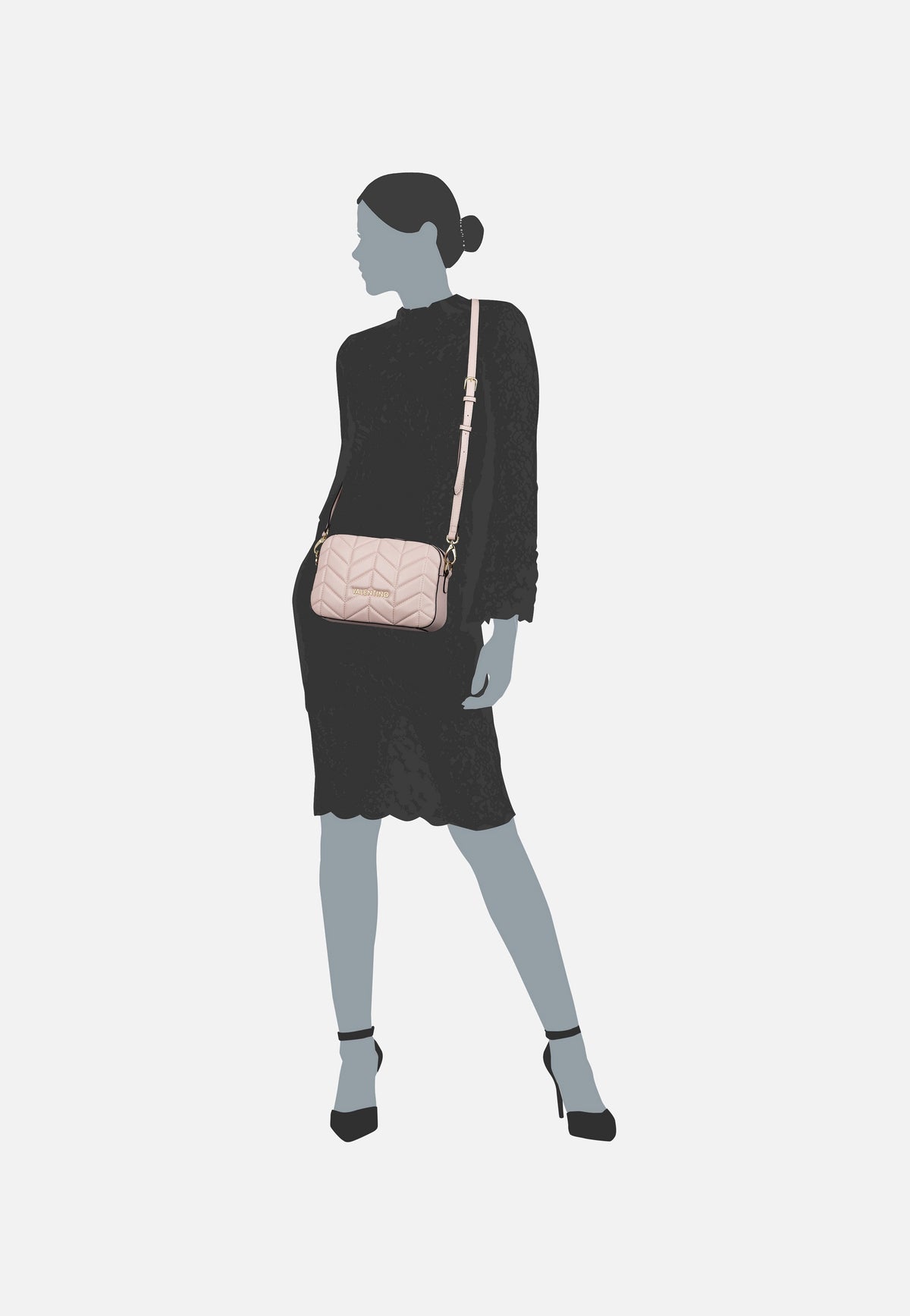 Valentino Petal RE PA15 Cipria Crossbody Bag