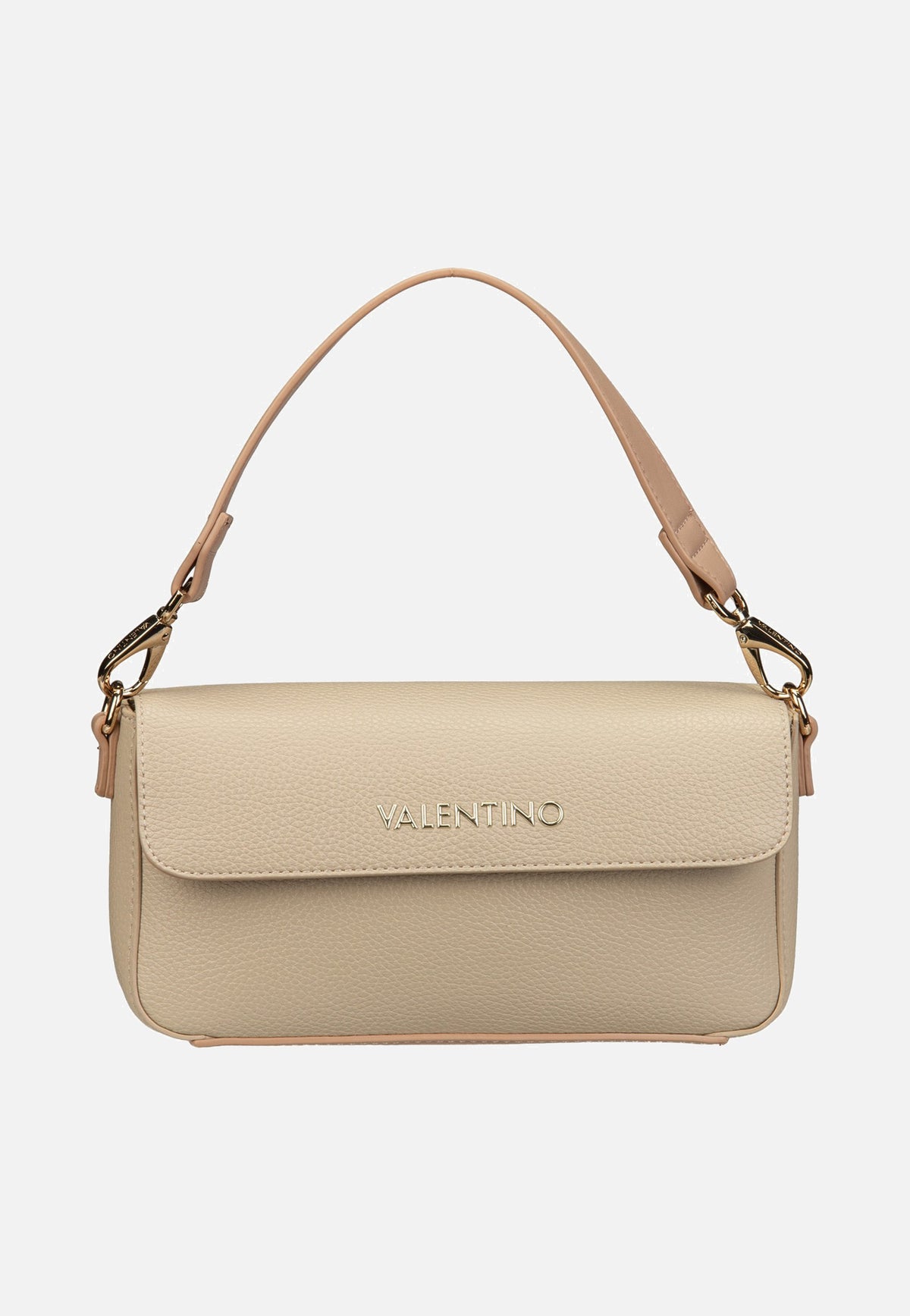 Valentino Alexia Flap Ecru Shoulder Bag