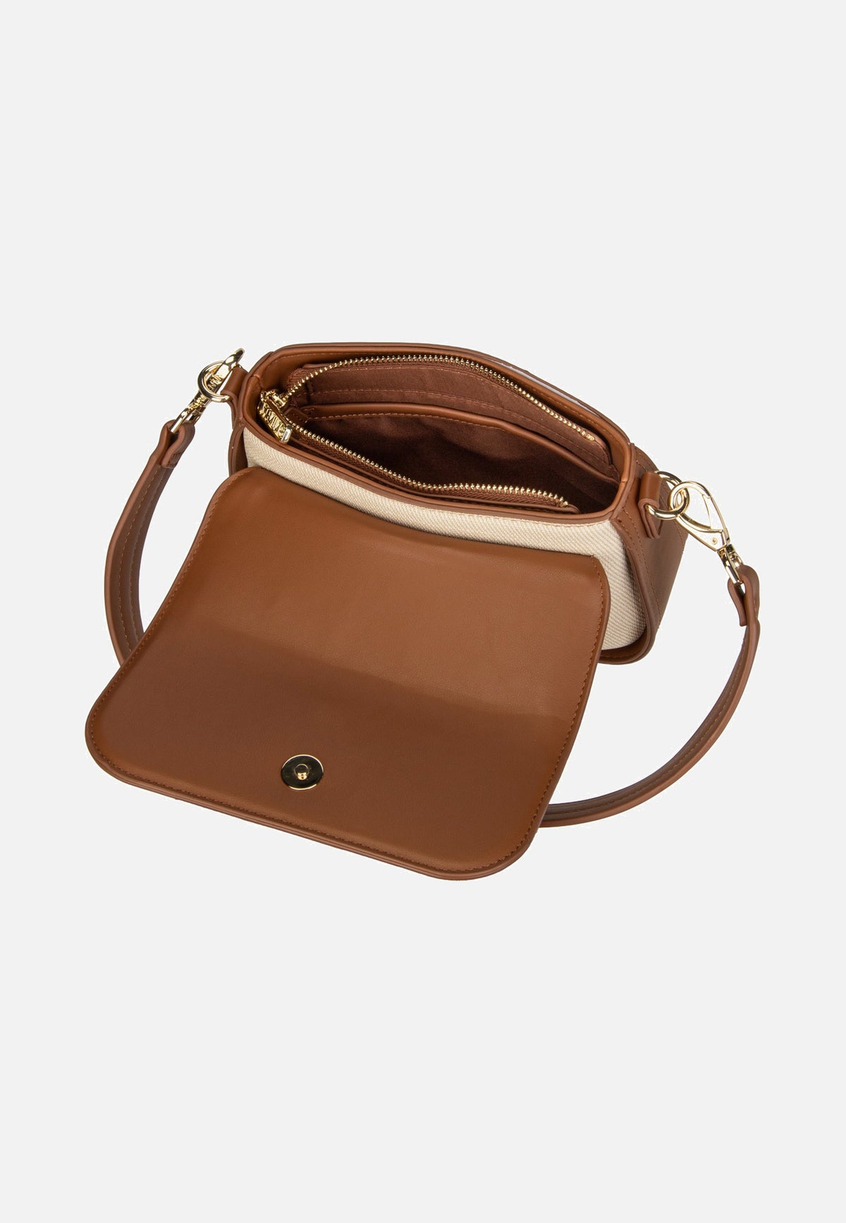 Valentino Atena Re S09 Naturale/Cuoio Sac à bandoulière