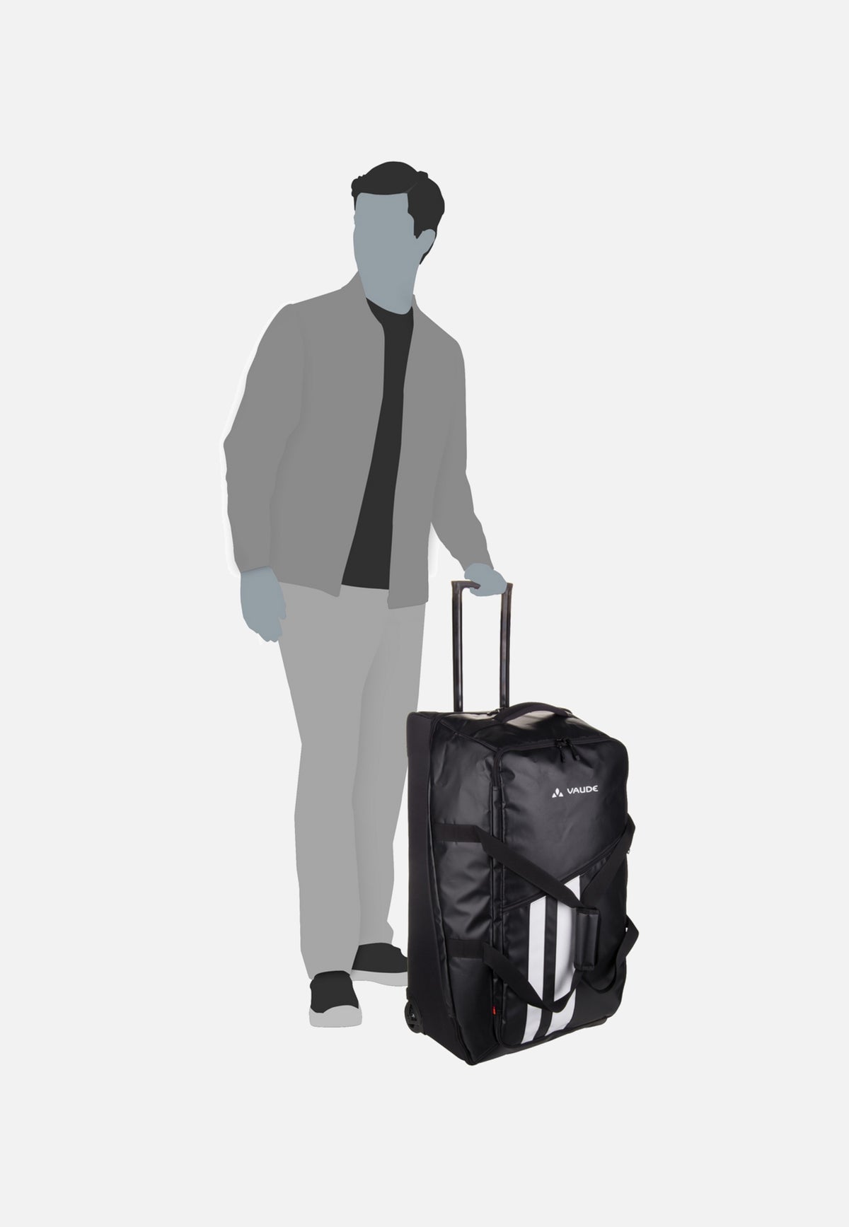 Vaude Rotuma 90 Black Travel Bag with Wheels