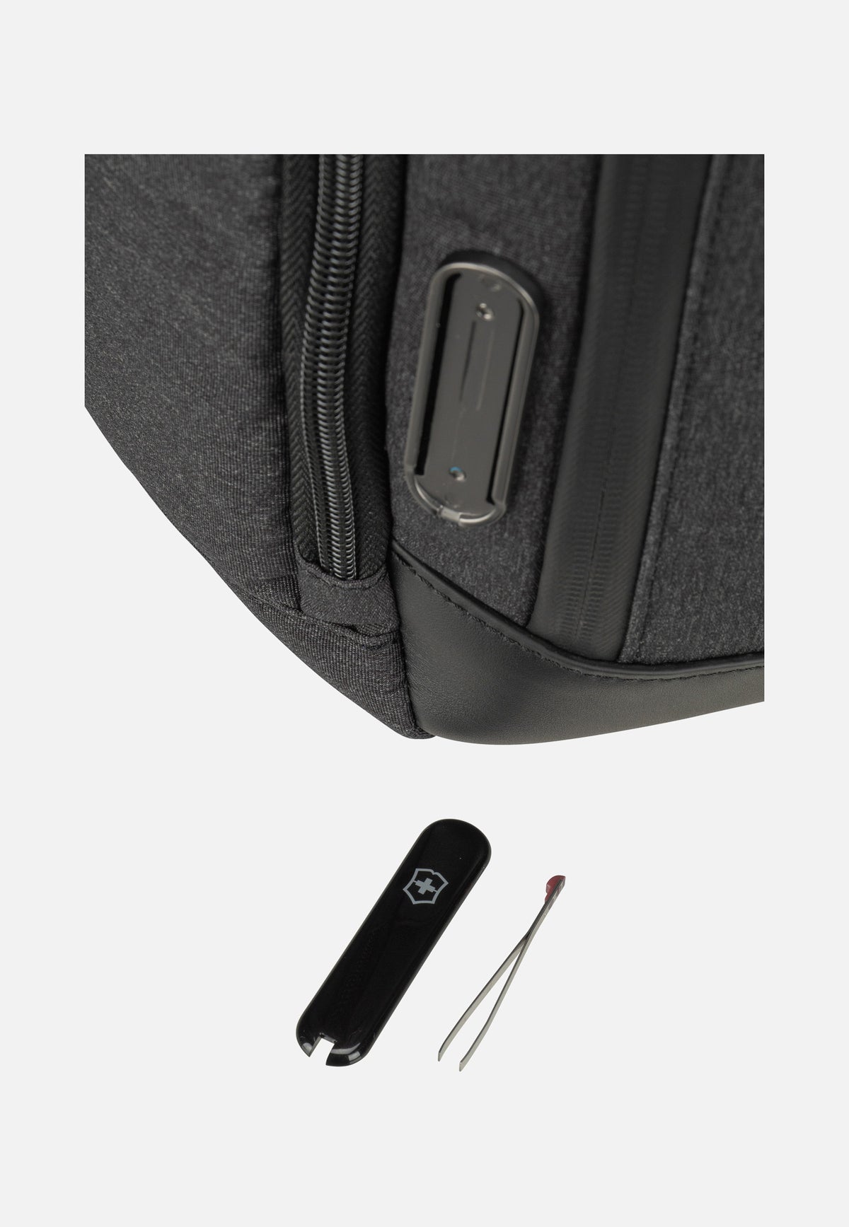 Victorinox Architecture Urban2 Deluxe Melange Grey/Black Rugtassen