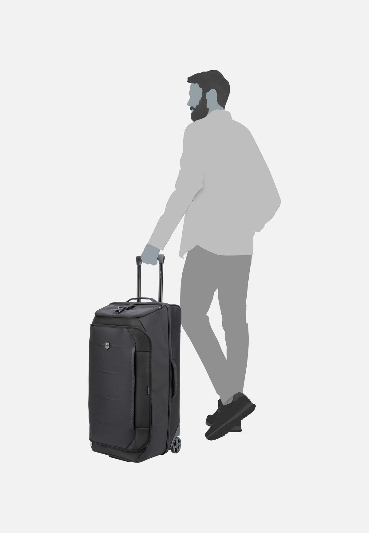 Victorinox Crosslight Wheeled Duffel Black Suitcase