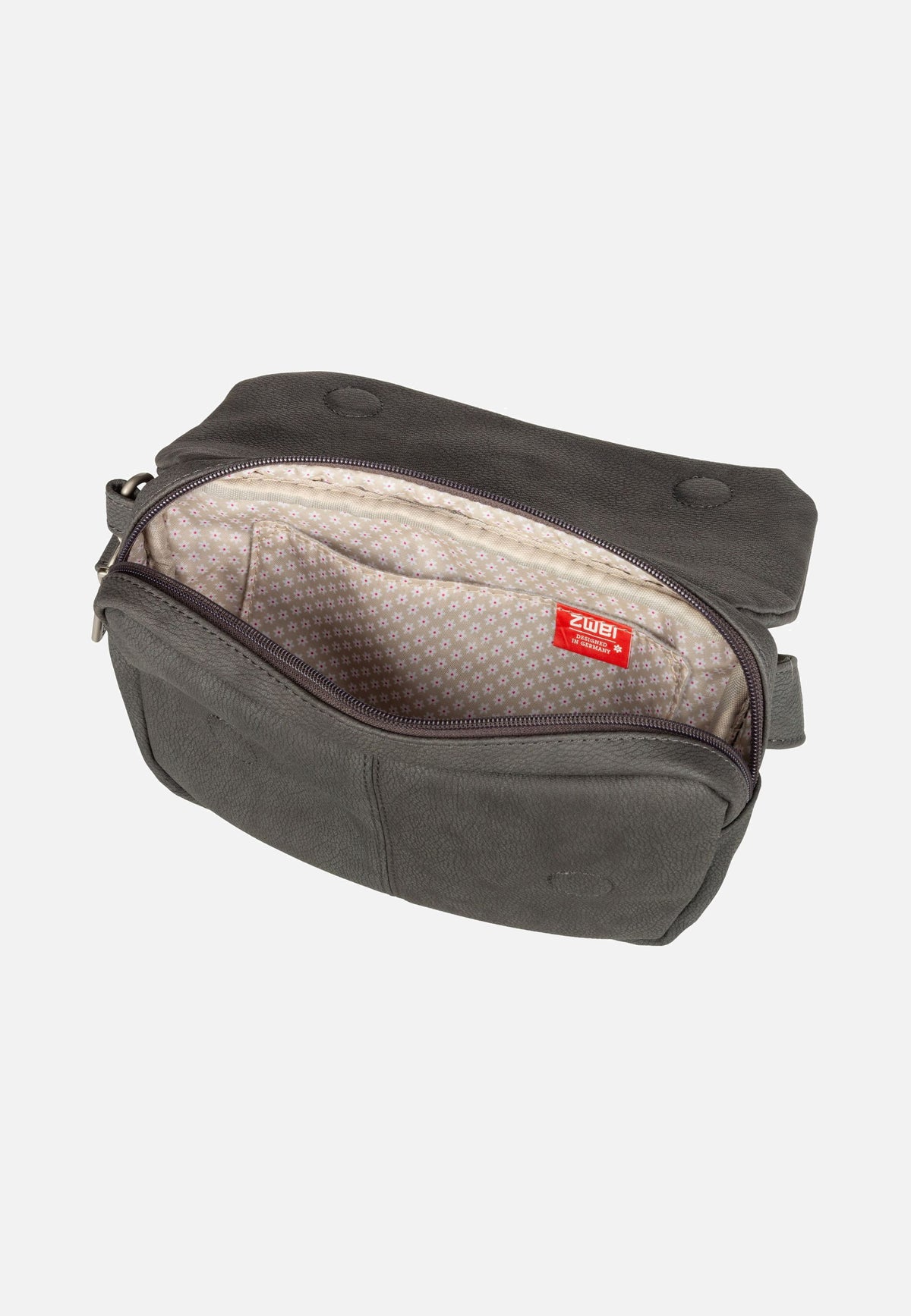 zwei Mademoiselle MH40 Nubuk/Stone Crossbody Bag
